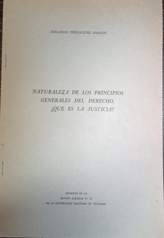 Naturaleza de los principos generales del Derecho