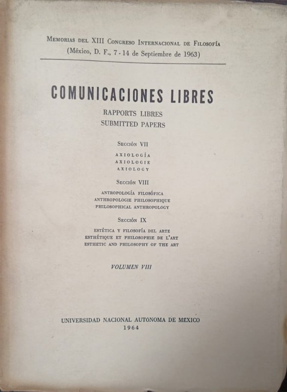 Comunicaciones Libres: Rapports Libres Submitted Papers