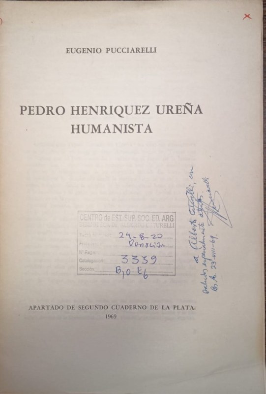 Pedro Henriquez Ureña humanista
