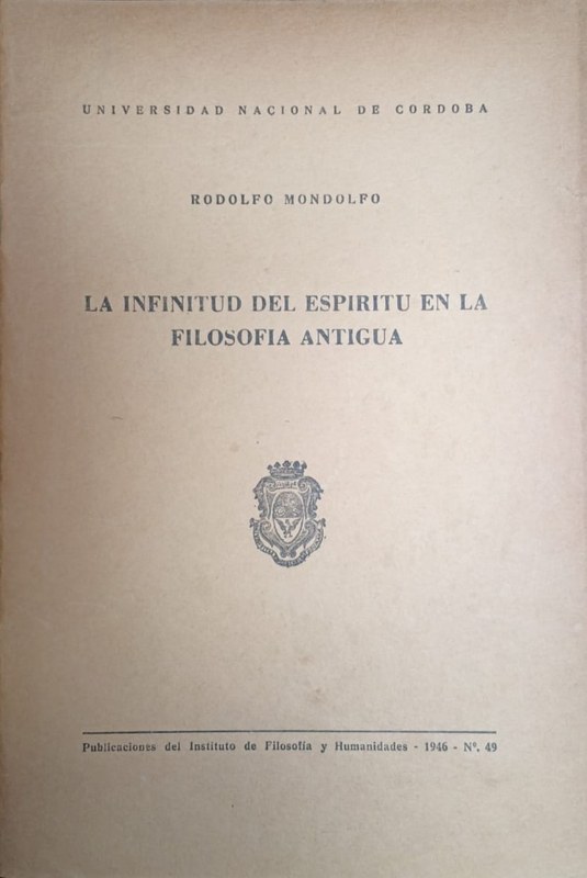 La infinitud del Espirutu en la Filosofía Antigua