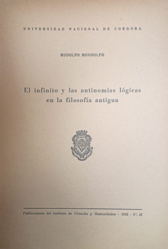 El infinito y las antinomias lógicas en la filosofía antigua