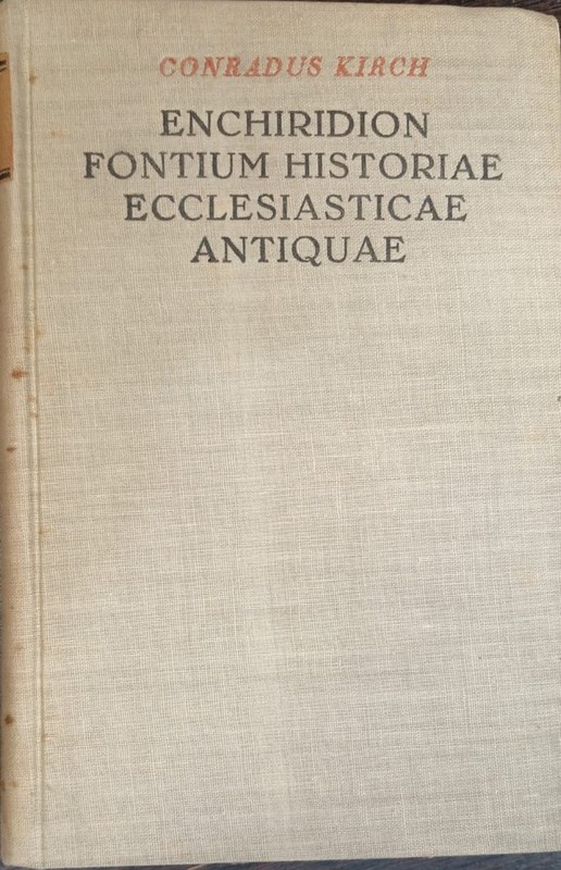 Enchiiridion Fontium Historiae Ecclesiasticae Antiquae