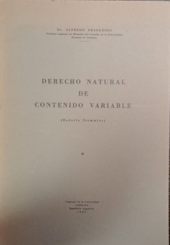 Derecho Natural de Contenido Variable