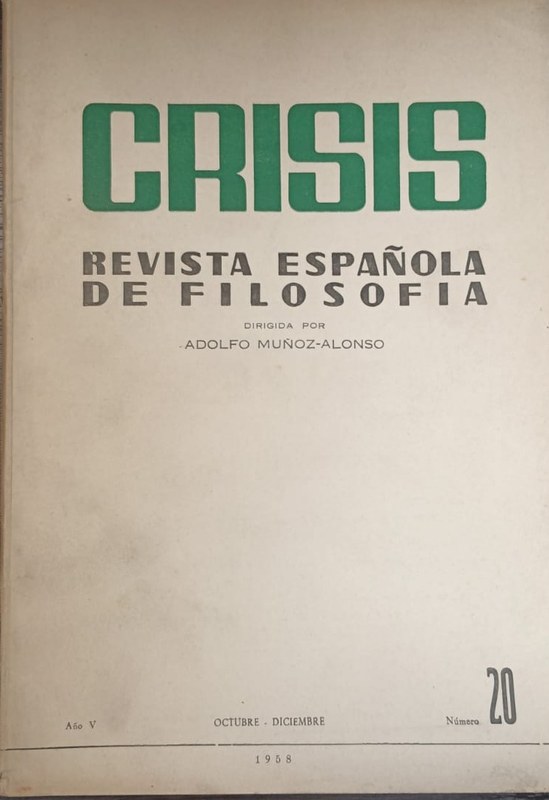 Crisis: Revista Española de Filosofía