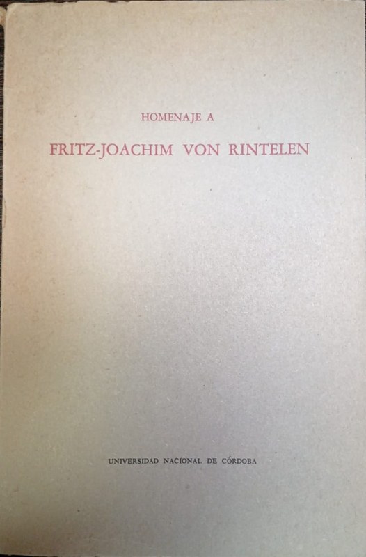 Homenaje a Fritz-Joachim von Rintelen
