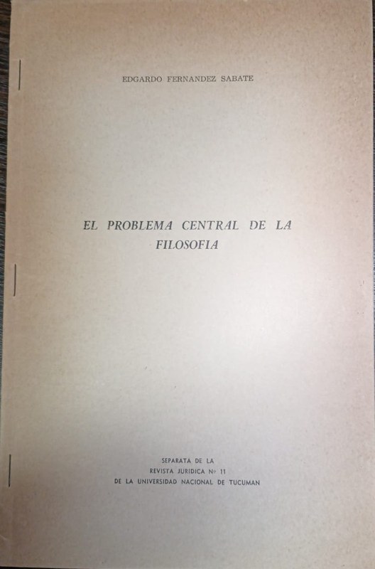 El problema central de la Filosofía