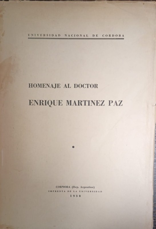 Homenaje al doctor Enrique Martínez Paz