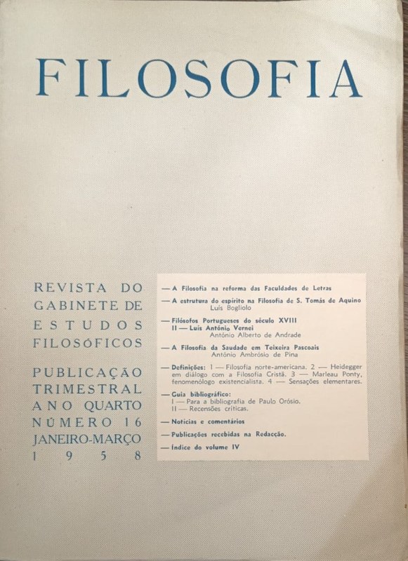 Filosofia: Revista do Gabinete de Estudos Filosóficos