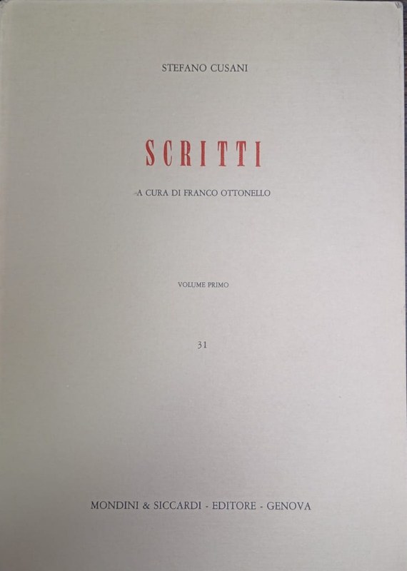 Scritti: A cura di Franco Ottonello