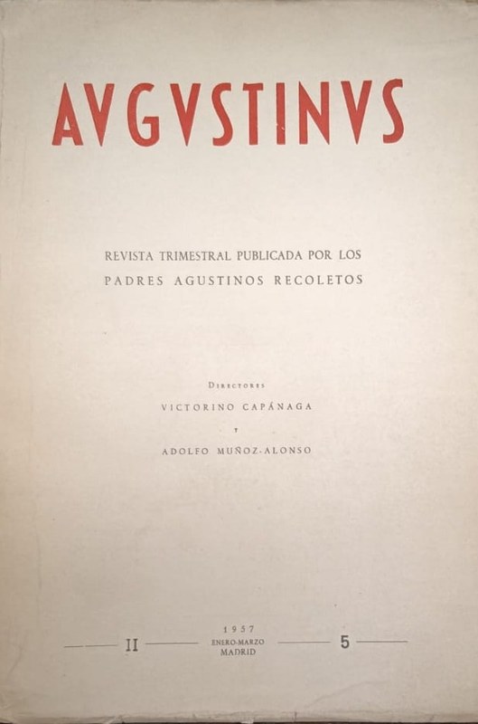 Augustinus: Revista Trimestral Publicada por los Padres Recoletos
