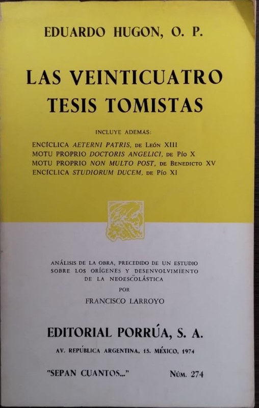 Las veinticuatro tesis tomistas