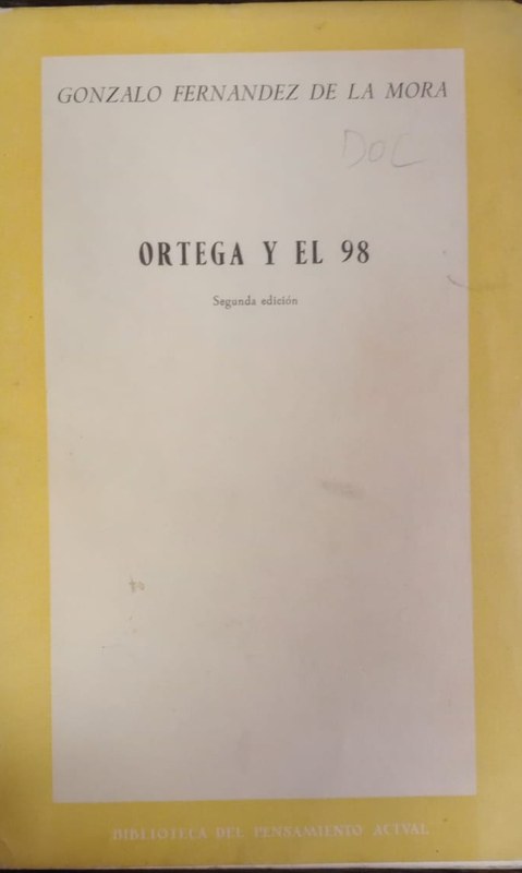Ortega y el 98