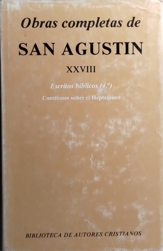 Obras Completas de San Agustín: Tomo XXVIII -Escritos Bíblicos 4-