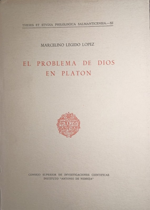 El problema de Dios en Platón: La teología del demiurgo