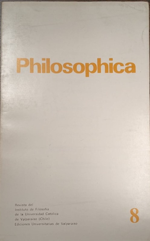 Philosophica: Revista del instituto de Filosofia de la Universidad Católica de Valparaíso