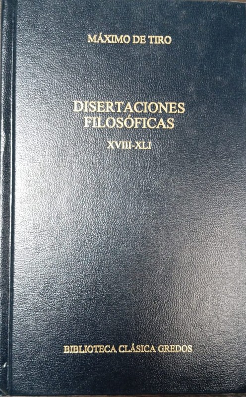 Disertaciones filosóficas: XVIII-XLI