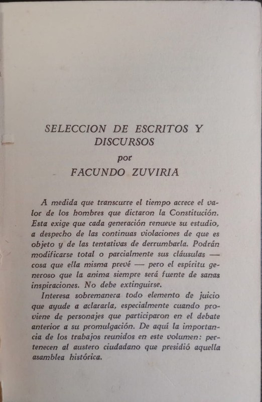 Selección de escritos y discursos