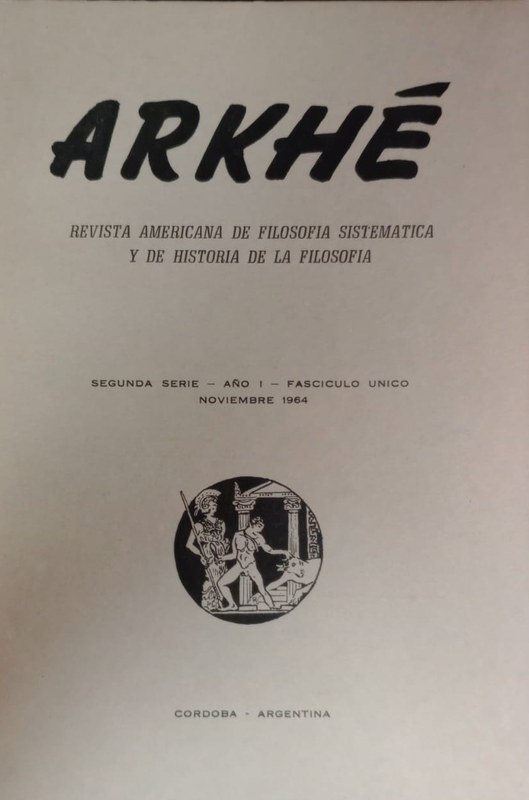 Arkhé: Revista americana de Filosofía sistemática y de Historia de la Filosofía