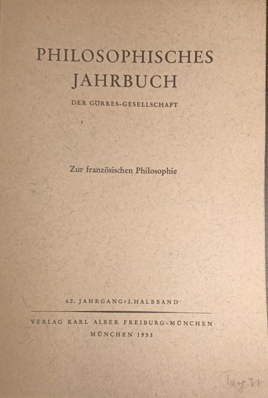 Philosophisches Jahrbuch: Deutung der Gegenwart