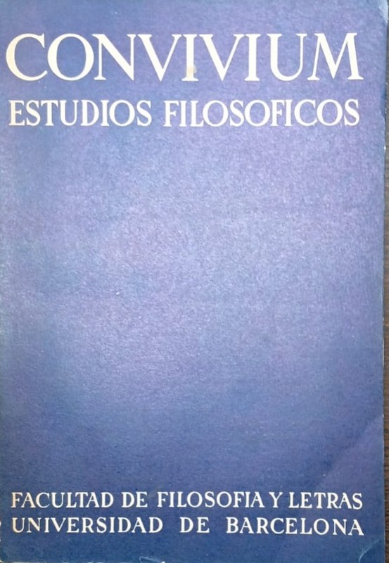 CONVIVIUM: Estudios Filosóficos