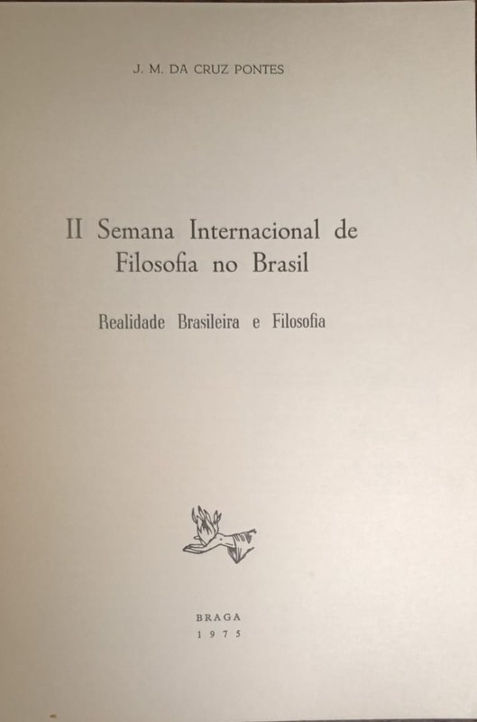 II Semana Internacional de Filosofia no Brasil: realidade Brasileira e Filosofia