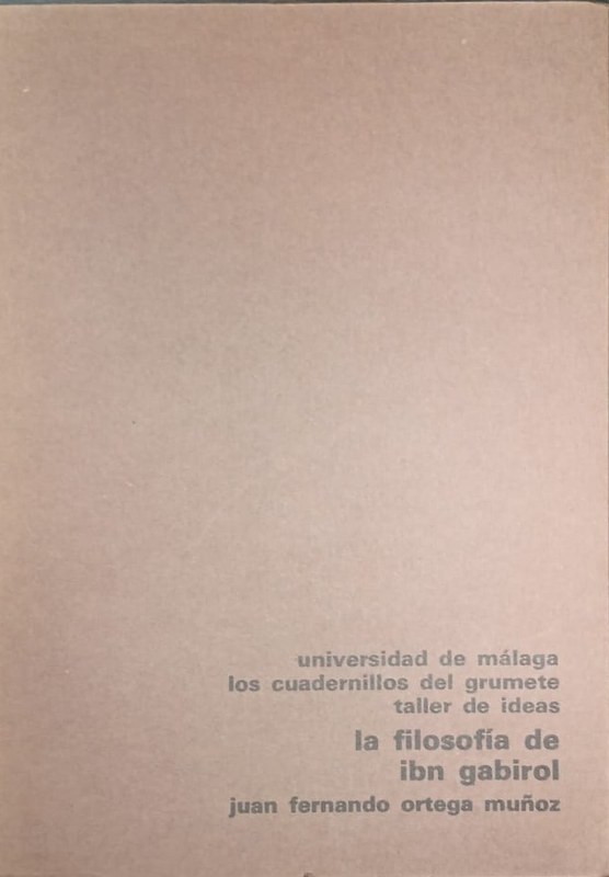 La filosofía de Ibn Gabriol