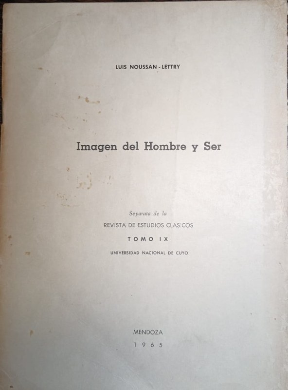 Imagen del Hombre y Ser