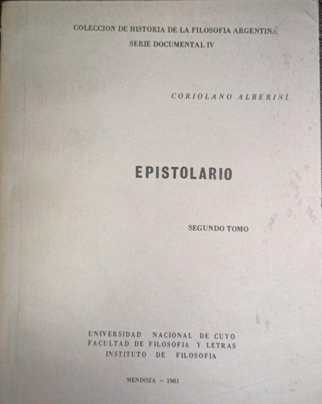 Epistolario: Segundo Tomo