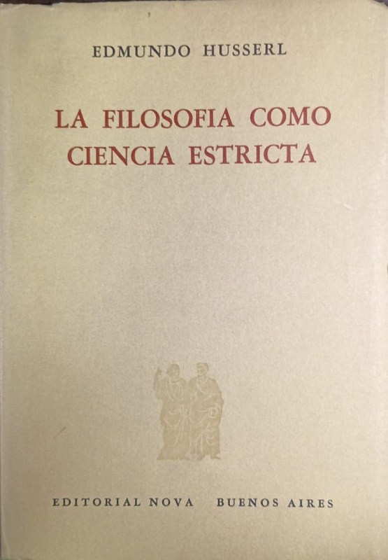 La Filosofía como ciencia estricta