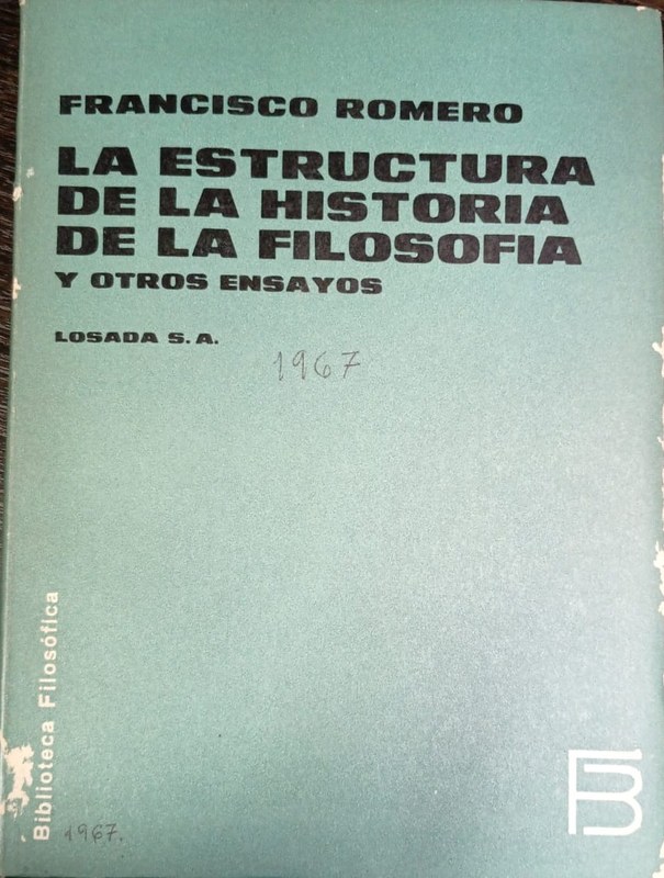 La estructura de la historia de la filosofía: y otros ensayos