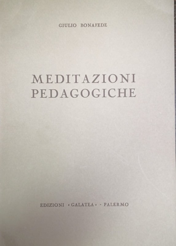 Maditazioni pedagogiche