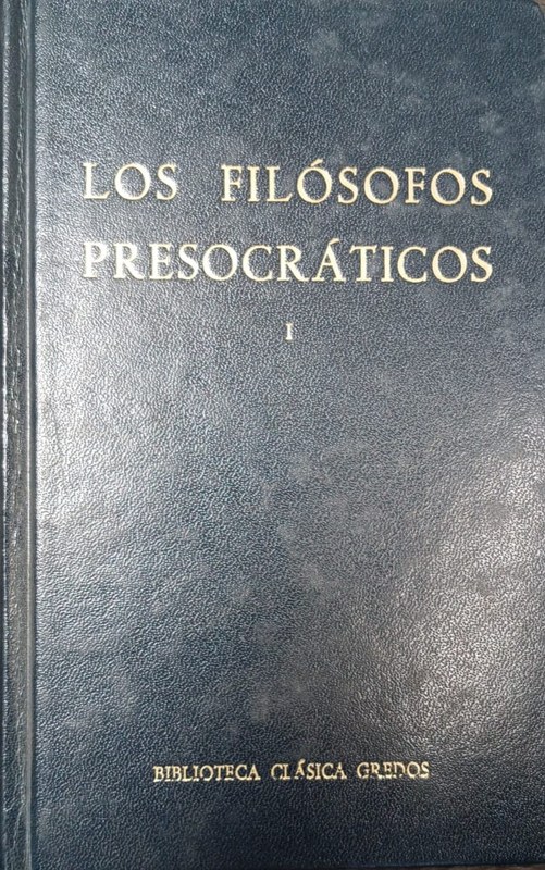 Los filósofos presocráticos: Libro I