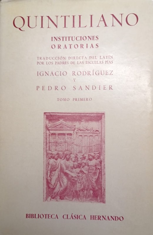 Instituciones oratorias: Tomo I