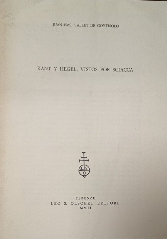 Kant y Hegel, vistos por Scicca