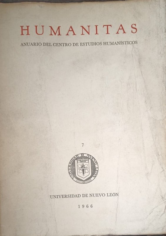 HUMANITAS: Anuario del Centro de Estudios Humanisticos