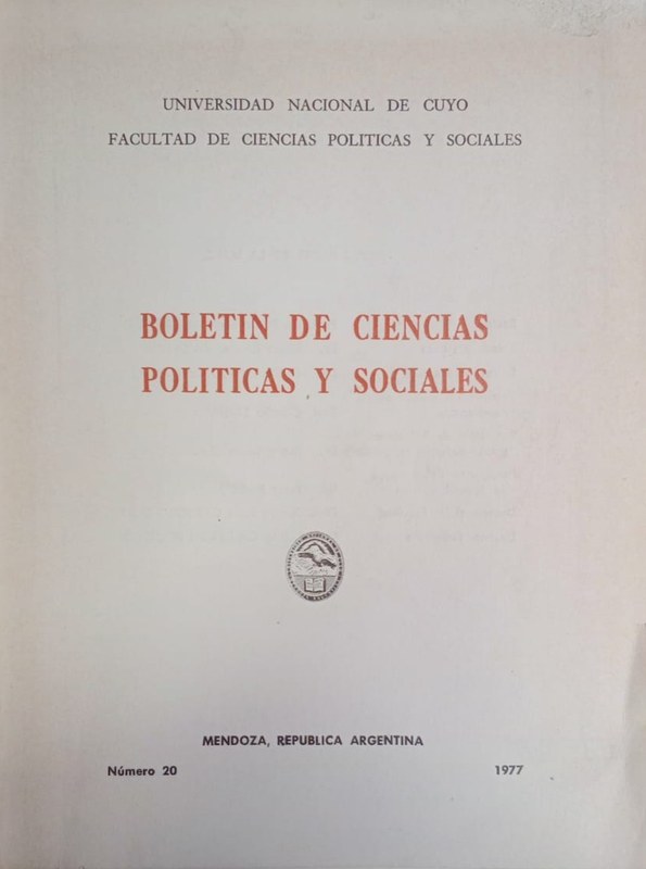 Boletín de Ciencias Políticas y Sociales