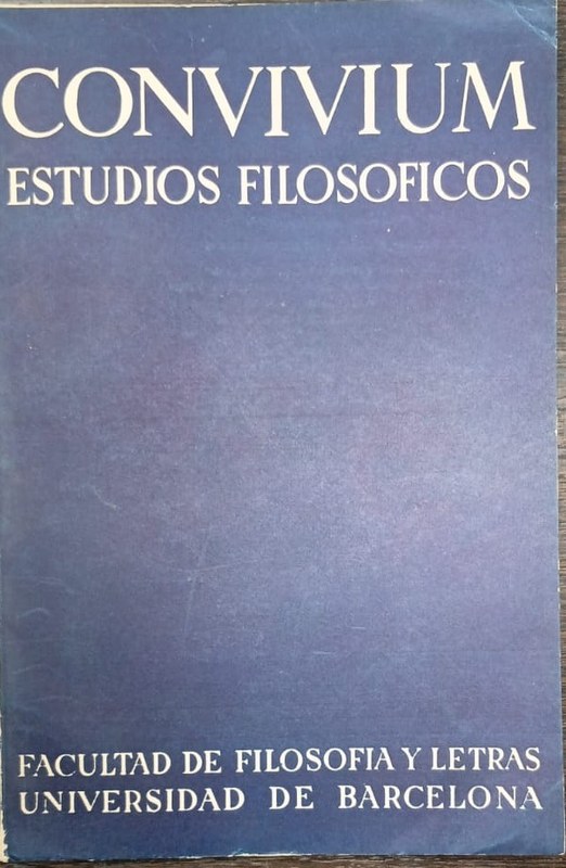 CONVIVIUM: Estudios Filosóficos