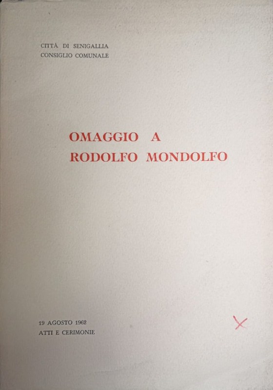 Omaggio a Rodolfo Mondolfo