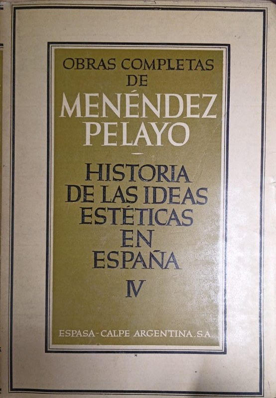 Historia de las Ideas Esteticas en España IV: Introducción al Siglo XIX (I Alemania- II Inglaterra)