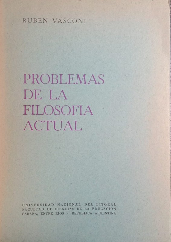 Problemas de la Filosofía actual