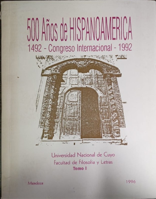 500 años de Hispanoamérica: 1492 - Congreso Internacional- 1992