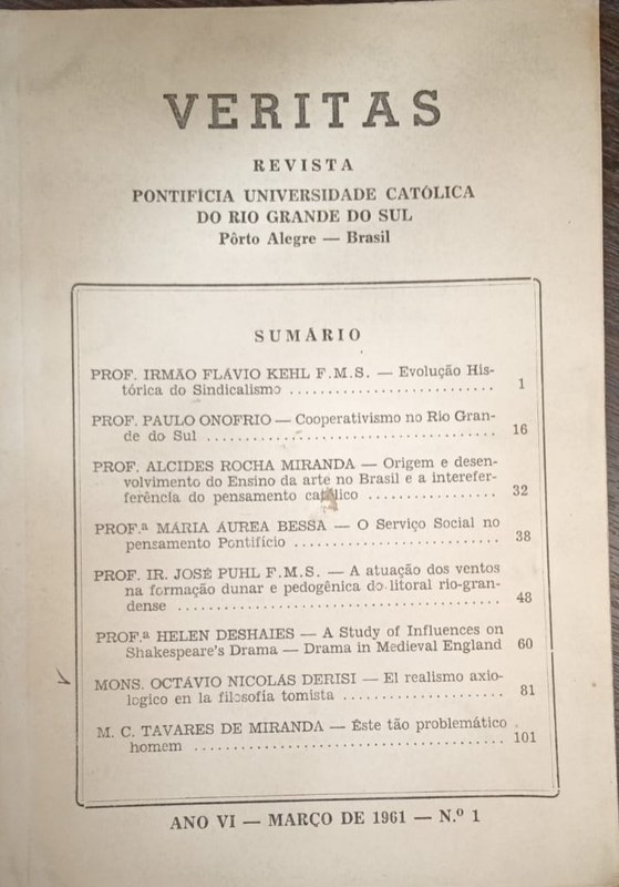 Veritas: Revista Pontíficia Universidade Católica do Río Grande do Sul