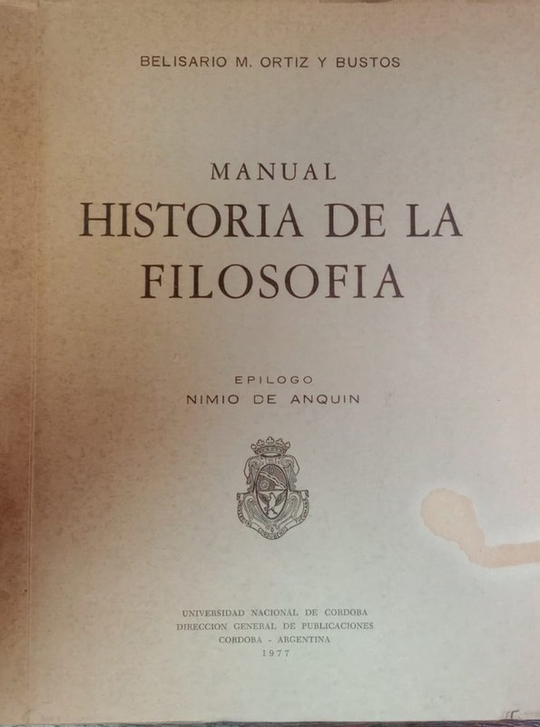 Manual Historia de la Filosofía