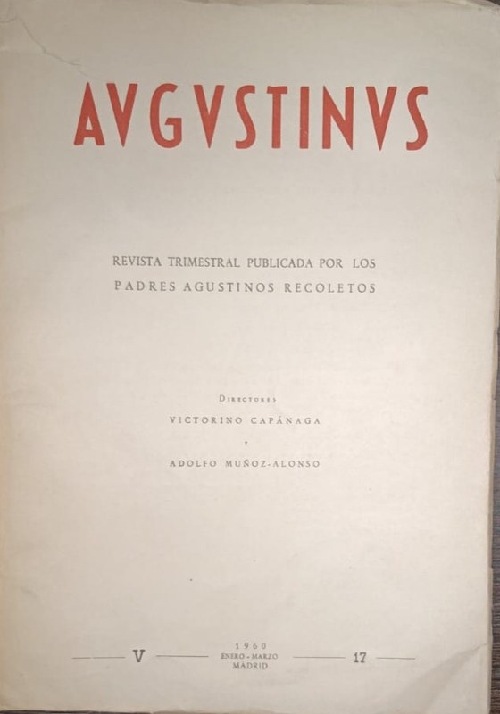 Augustinus: Revista Trimestral Publicada por los Padres Recoletos