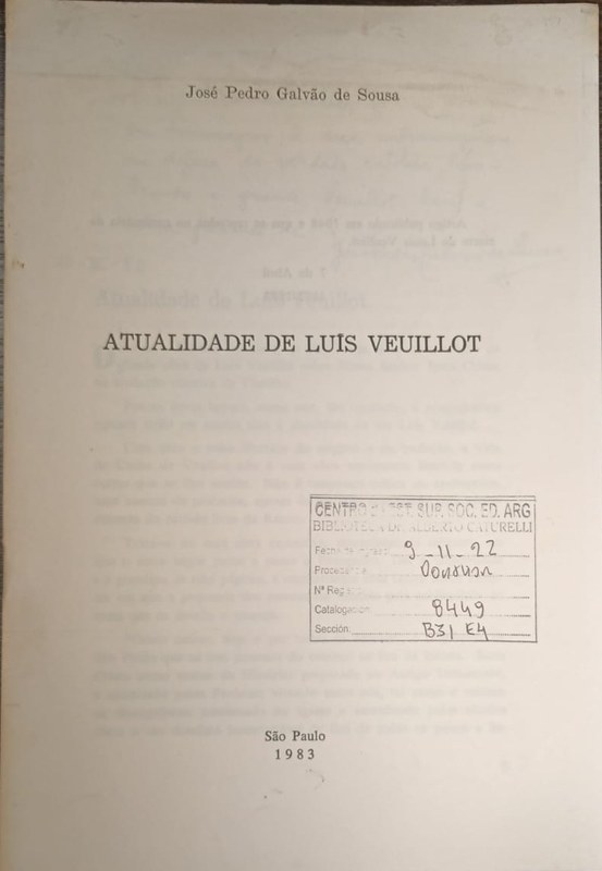 Atualidade de Luis Veuillot
