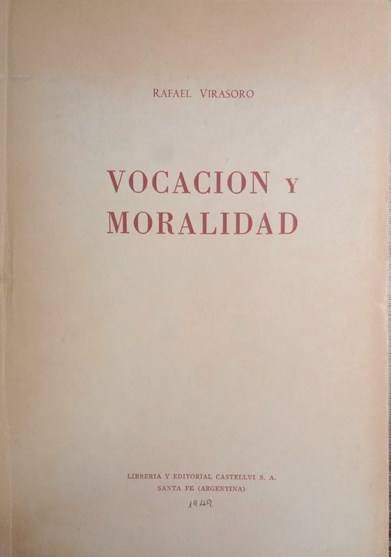 Vocación y moralidad: Contribución al estudio de los valores morales