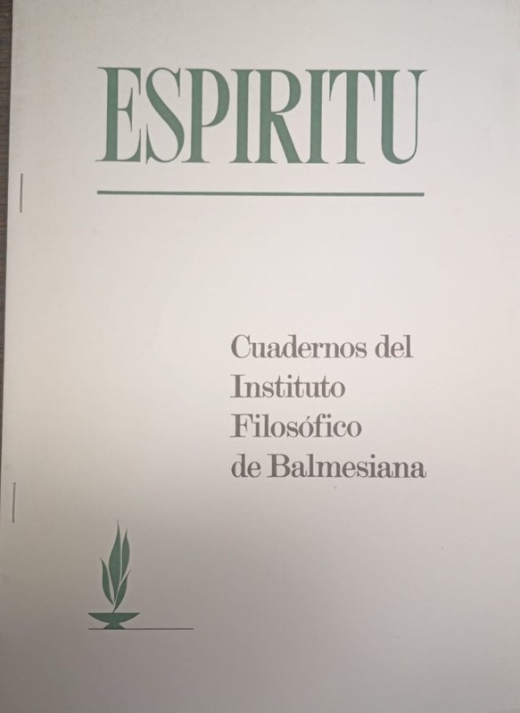 Metafísica del Ser y del Espíritu. La filosofía tomista de Alberto Caturelli,: Revista "Espíritu"