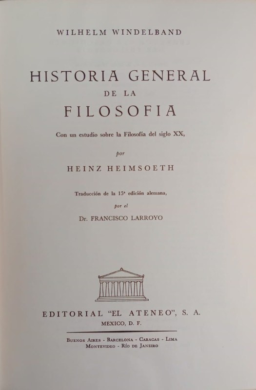 Historia general de la filosofía: Con un estudio sobre la filosofía del siglo XX