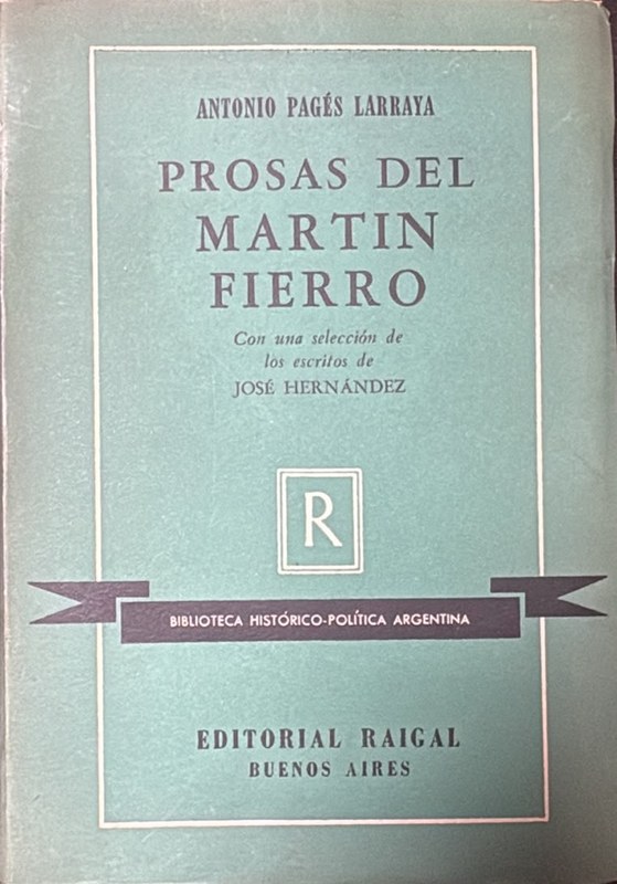 Prosas del Martín Fierro