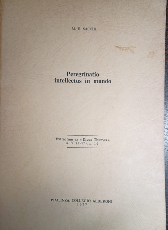 Peregrinatio intellectus in mundo